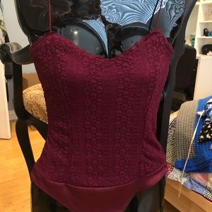Semi-lace tank top